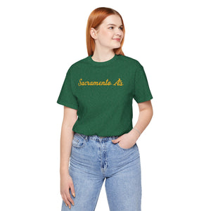 Sacramento A's Unisex Jersey Short Sleeve T Shirt