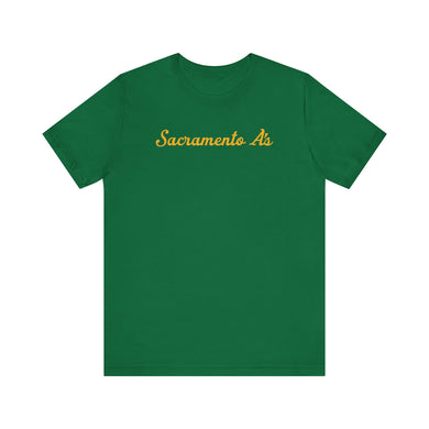 Sacramento A's Unisex Jersey Short Sleeve T Shirt