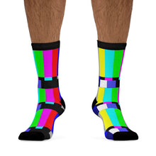 Load image into Gallery viewer, TV Test Pattern Socks