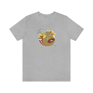 Niners Nacho Helmet Unisex Jersey Short Sleeve T Shirt San Francisco