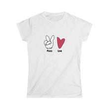 Load image into Gallery viewer, Peace and Love Women&#39;s Tee