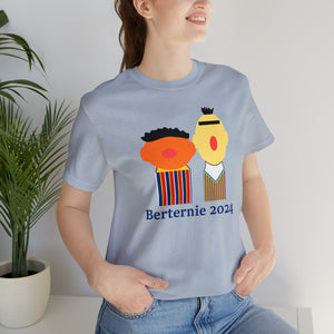 Bernie Bert Ernie 2024 Short Sleeve Election T Shirt 2024 Sanders