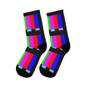 TV Test Pattern Socks