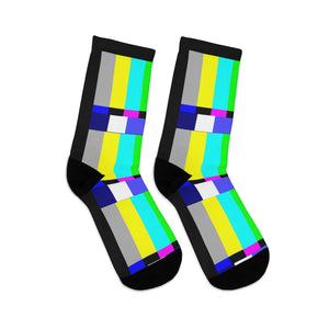 TV Test Pattern Socks