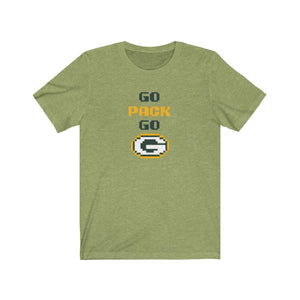 Go Pack Go Unisex Jersey Short Sleeve T Shirt Green Bay Packers