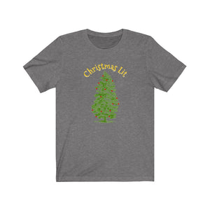 Christmas Lit Unisex Jersey Short Sleeve Tee