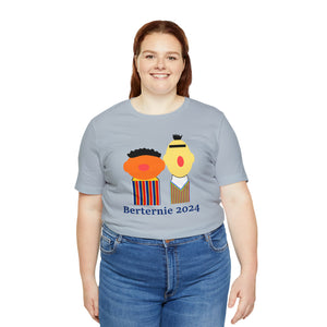 Bernie Bert Ernie 2024 Short Sleeve Election T Shirt 2024 Sanders