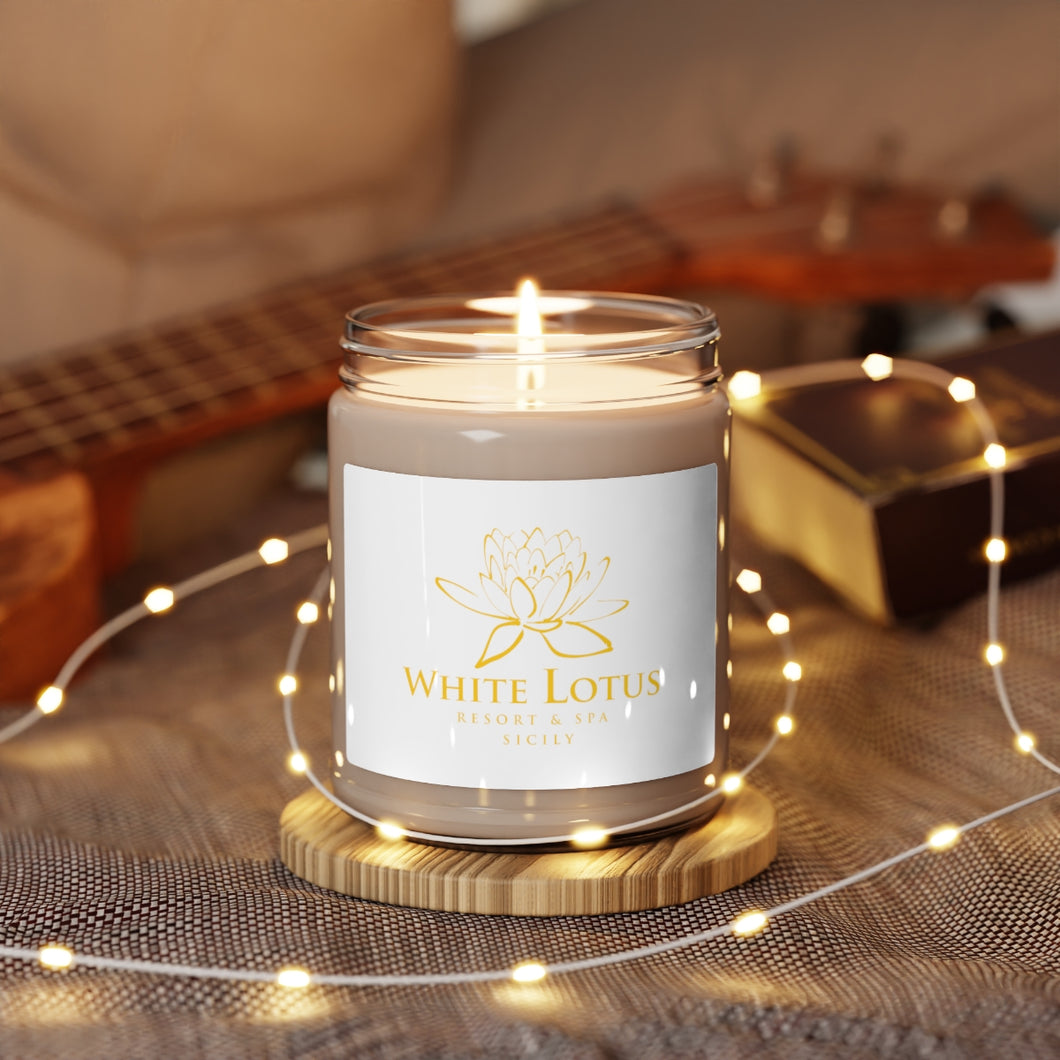 White Lotus Scented Soy Candle, 9oz