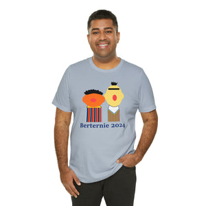 Bernie Bert Ernie 2024 Short Sleeve Election T Shirt 2024 Sanders