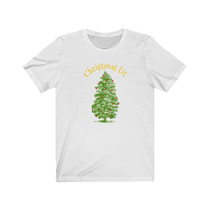 Christmas Lit Unisex Jersey Short Sleeve Tee